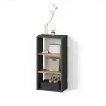 AUFBEWAHRUNGSREGAL Ortello Anthrazit/Goldkraft Eiche 40 x 80.1 cm