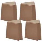 GARTENHOCKER 4er-Set Braun Evros