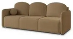 BETTSOFA SUVI III Q Hellbraun Bucle-Stoff mit Schlaffunktion