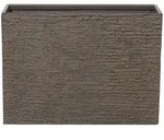 BLUMENTOPF dunkelbraun rechteckig 29/70/50 cm Edessa