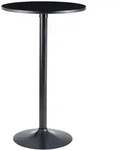 BARTISCH &ndash; Schwarz, Trompetenfu&szlig;, 30 kg Belastbarkeit