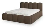 POLSTERBETT FALINA Q 200x200 cm mit Bettk&auml;sten - Braun