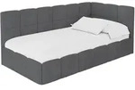 EINZELBETT Jugendbett mit Bettkasten Links, ohne Matratze - LIVY 100x200...