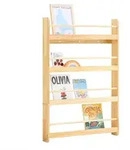 B&Uuml;CHERREGAL f&uuml;r Kinder mit 4 Ablagen, Kiefer