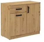 KOMMODE MALTESA 80/73/41 cm mit 1 Schubladen 2 T&uuml;ren Eiche Artisan