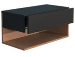 Nachtk&auml;stchen USAL XL 60 Schwarz, Eichefarben