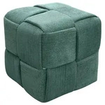 Pouf URBAN Dunkelgr&uuml;n, Cord