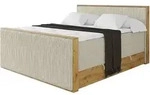 BOXSPRINGBETT LOLLI9 -Z-KING 120x200 - H3/H4 Creme