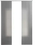 SCHIEBEGARDINE 2ER SET &raquo;New Amsterdam&laquo; HxB 245x60 cm Grau