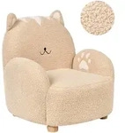 KINDERSESSEL Katze Boucl&eacute; Beige Zoar