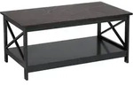 COUCHTISCH schwarz rechteckig 55/100 cm Foster