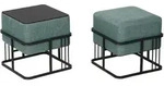 HOCKER-SET 2-TLG. Tas