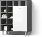 BADSCHRANK Fucino Wei&szlig; Hochglanz 78.4 x 91.6 cm