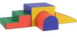 BAUSTEINSET 4er-Set Schaumstoff Bausteine Bauspielzeug f&uuml;r 1-3 Jahre alt Kinder