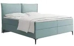 BOXBETT Calio Rise mit Bettkasten, T&uuml;rkis Chenille 140x200 cm &ndash; inkl. H4
