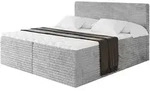 BOXBETT mit Matratze H4 und Lattenrost - TOLO-v1 - 140x200 Cord - Hellgrau