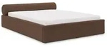 POLSTERBETT 140/200 cm Josy im Designer-Look mit Bettkasten und Lattenrost aus Braun