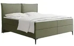 BOXBETT Calio Rise mit Bettkasten, Gr&uuml;n Chenille 180x200 cm &ndash; inkl. H4