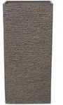 BLUMENTOPF dunkelbraun quadratisch 40/40/81 cm Gaza