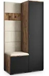 GARDEROBENSCHRANK LORI 95/181/51 cm Modern Eichefarben