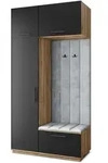 GARDEROBENSCHRANK REMA 120/240/60 cm Modern Eiche Wotan