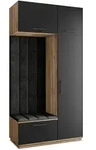 GARDEROBENSCHRANK REMA 120/240/60 cm Modern Eiche Wotan