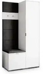 GARDEROBENSCHRANK LORI 95/181/51 cm Modern Wei&szlig;