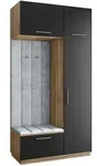 GARDEROBENSCHRANK REMA 120/240/60 cm Modern Eiche Wotan