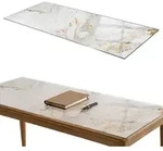 TISCHPLATTE 125x50 cm Eleganter Marmor mit Adern