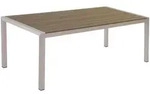 GARTENTISCH Aluminium braun 180/90 cm Vernio