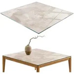 TISCHPLATTE 50x50 cm Marmorstrukturmuster