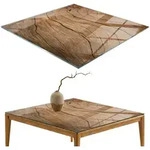 TISCHPLATTE 60x60 cm Nat&uuml;rliche Holzmaserung