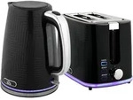 WASSERKOCHER-TOASTER-SET 2er Set Stahl Kunststoff Schwarz
