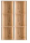 METALLREGAL QUADRO IV mit LED-Beleuchtung