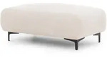 POLSTERHOCKER Cardea in Bubble-Optik aus weichem Creme Strukturstoff mit hohem