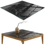 TISCHPLATTE 60x60 cm Marmormuster mit Adern