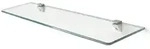 GLASABLAGE 50x13 cm Glas Wei&szlig;