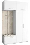 GARDEROBENSCHRANK REMA 150/240/60 cm Modern Wei&szlig;