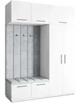 GARDEROBENSCHRANK REMA 180/240/60 cm Modern Wei&szlig;