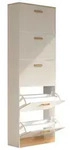 Schuhschrank HALOM XL Wei&szlig; ca. 59x170x22 cm