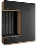 GARDEROBENSCHRANK REMA 200/240/60 cm Modern Eichefarben