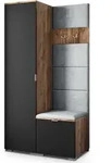 GARDEROBENSCHRANK LORI 95/181/51 cm Modern Eichefarben