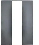 SCHIEBEVORHANG 2ER SET &raquo;M&uuml;nchen Dark&laquo; HxB 245x60 cm Grau