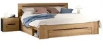 SCHLAFZIMMER Eiche Artisan, grau 3-teilig, Komplettset mit Bett 180 x 200 cm