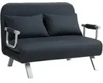 2-SITZER Sofa mit Schlaffunktion, Schlafsofa mit Verstellbarer R&uuml;ckenlehne