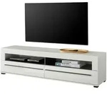 TV-LOWBOARD wei&szlig; Hochglanz 180 cm, TV Unterschrank mit Soft-Close