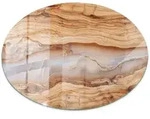 TISCHPLATTE fi70 cm Naturholz mit Harz