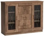 KOMMODE UDINE 140/110/44cm mit 3 Schubladen 3 T&uuml;ren Bronzefarben