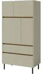 KOMMODE MURO 80/165/40cm mit 2 Schubladen 4 T&uuml;ren Hellgr&uuml;n