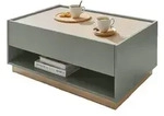 COUCHTISCH in Salbei Gr&uuml;n und Eiche, Wohnzimmertisch mit Schubkasten, 90 x 60...